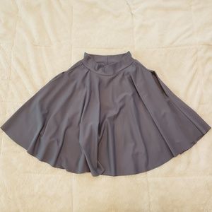BlackMilk Matte Grey Pocket Skater Skirt